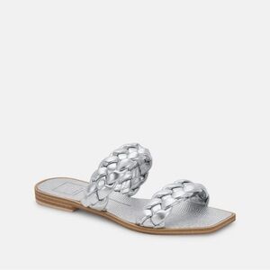 Dolce Vita Silver Braided Women's Sandals size 7.5